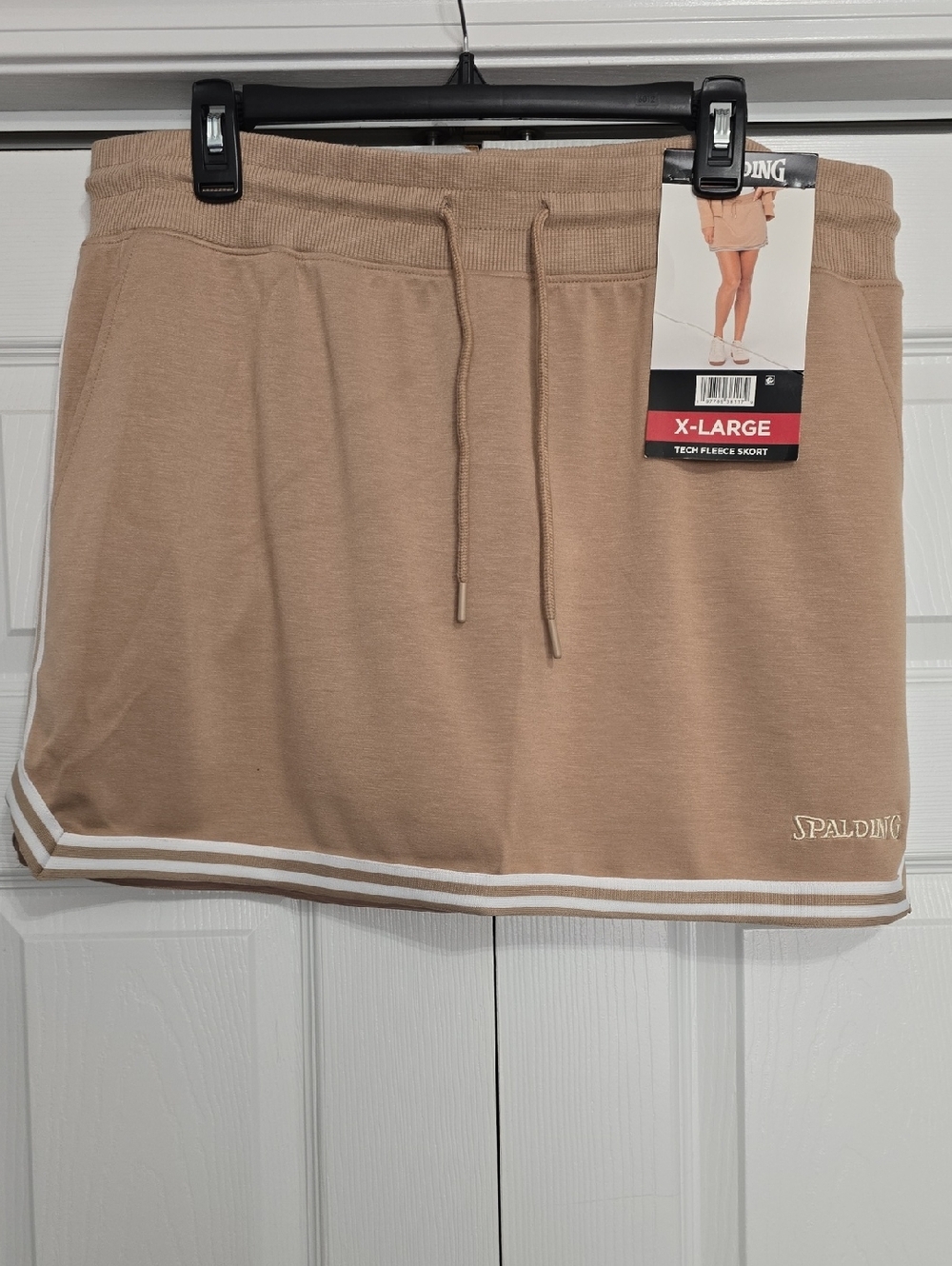 🆕️ Spalding Tan Skort with White Stripe Hem